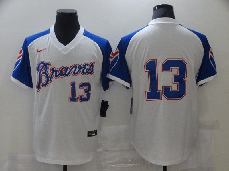 Men Atlanta Braves #13 No name White Game 2021 Nike MLB Jersey->seattle mariners->MLB Jersey